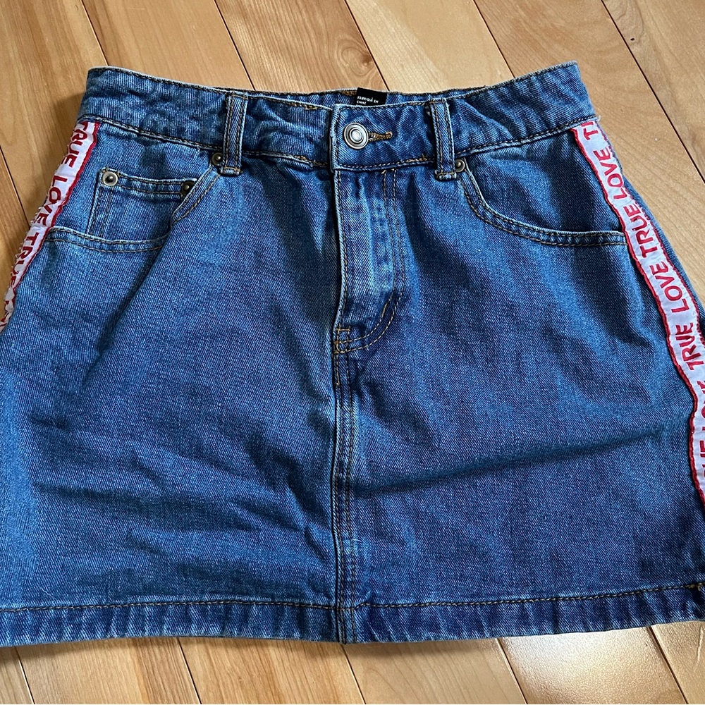 Forever 21 True Love Denim Mini Skirt